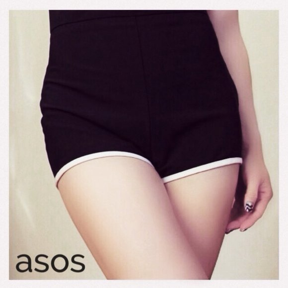 high waist mini shorts